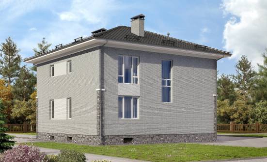 275-004-П Проект трехэтажного дома, гараж, огромный дом из кирпича Выкса | Проекты домов от House Expert