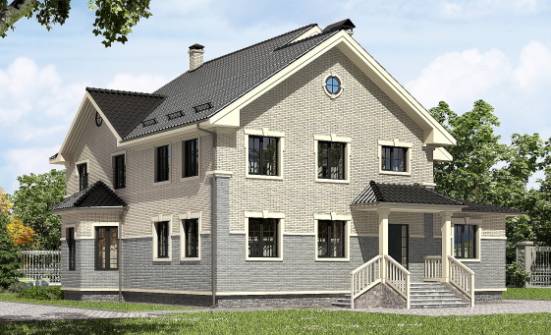 300-004-П Проект двухэтажного дома, красивый коттедж из газобетона Саров | Проекты домов от House Expert