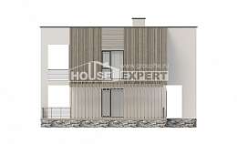 150-017-П Проект двухэтажного дома, современный коттедж из твинблока, Павлово