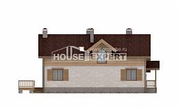 165-002-П Проект двухэтажного дома с мансардой, гараж, бюджетный дом из газосиликатных блоков Урень, House Expert