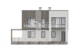 150-017-П Проект двухэтажного дома, доступный коттедж из теплоблока, Нижний Новгород