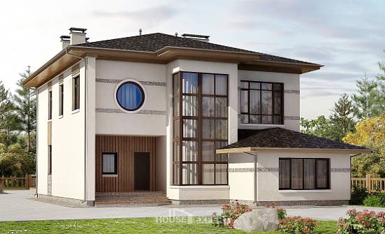 345-001-П Проект двухэтажного дома, красивый домик из поризованных блоков Урень | Проекты домов от House Expert
