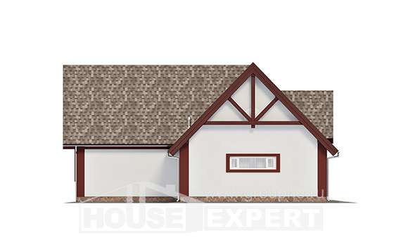 145-002-Л Проект гаража из арболита Городец, House Expert