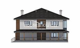 245-001-П Проект двухэтажного дома, уютный домик из газосиликатных блоков, Городец