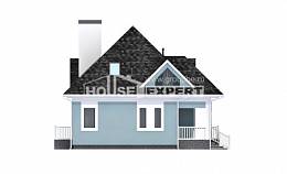 110-001-Л Проект двухэтажного дома мансардой, небольшой домик из пеноблока Богородск, House Expert