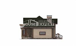 180-010-П Проект двухэтажного дома с мансардой и гаражом, средний коттедж из арболита Кстово, House Expert