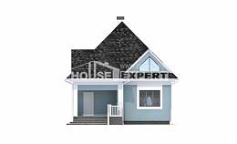110-001-Л Проект двухэтажного дома мансардой, красивый дом из бризолита Павлово, House Expert
