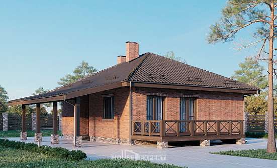 070-006-Л Проект одноэтажного дома, миниатюрный коттедж из газосиликатных блоков Дзержинск | Проекты домов от House Expert