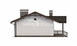 090-002-П Проект одноэтажного дома, компактный дом из кирпича, Кстово