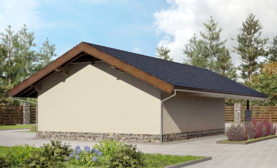 060-005-П Проект гаража из кирпича Кулебаки | Проекты домов от House Expert