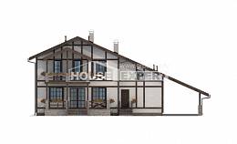 250-002-Л Проект двухэтажного дома мансардный этаж, гараж, красивый дом из кирпича Бор, House Expert