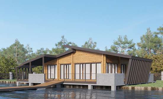 100-007-П Проект бани из бревен Кстово | Проекты одноэтажных домов от House Expert
