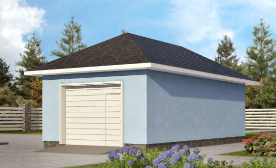 040-001-Л Проект гаража из твинблока Балахна | Проекты домов от House Expert