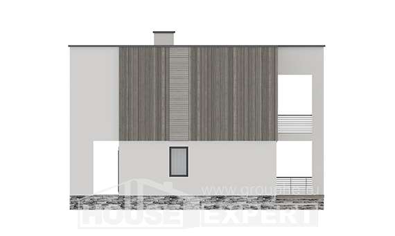 150-017-П Проект двухэтажного дома, простой домик из бризолита, Балахна