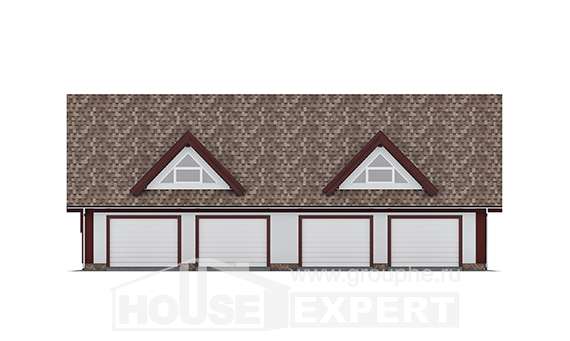 145-002-Л Проект гаража из блока Выкса, House Expert